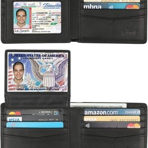 Black Leather Men's Wallet